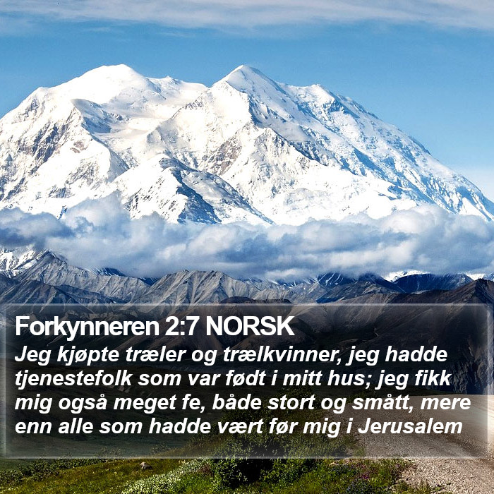 Forkynneren 2:7 NORSK Bible Study