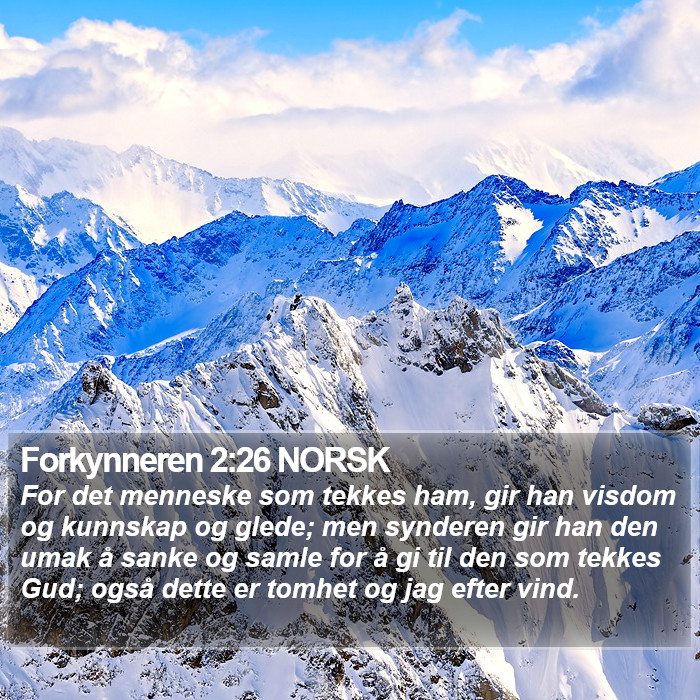 Forkynneren 2:26 NORSK Bible Study