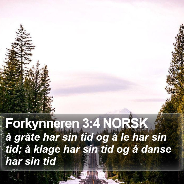 Forkynneren 3:4 NORSK Bible Study