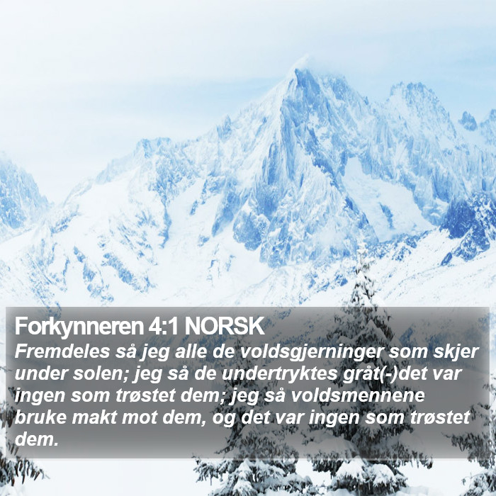 Forkynneren 4:1 NORSK Bible Study