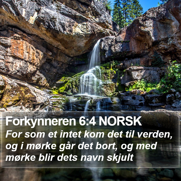 Forkynneren 6:4 NORSK Bible Study