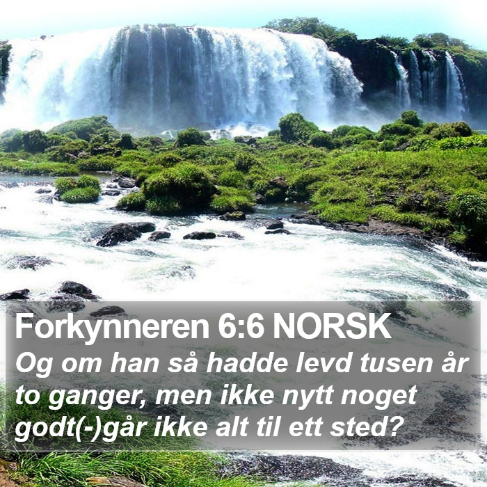 Forkynneren 6:6 NORSK Bible Study