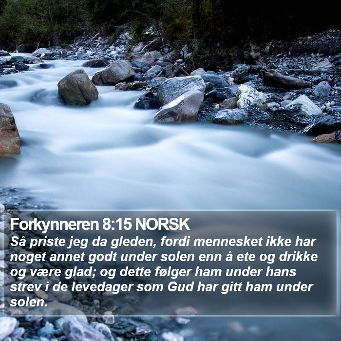 Forkynneren 8:15 NORSK Bible Study