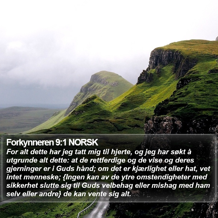 Forkynneren 9:1 NORSK Bible Study