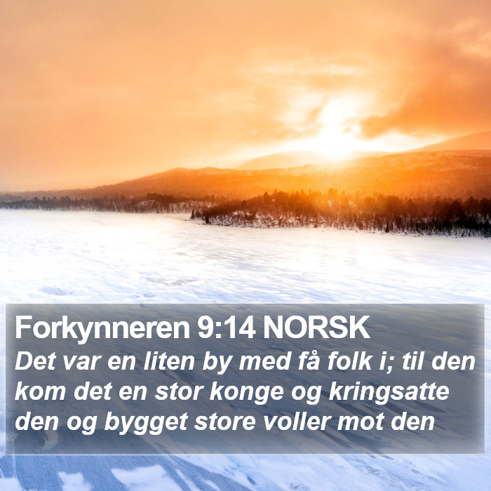 Forkynneren 9:14 NORSK Bible Study