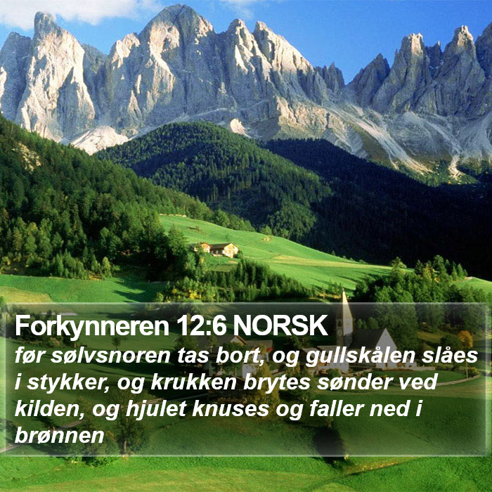 Forkynneren 12:6 NORSK Bible Study