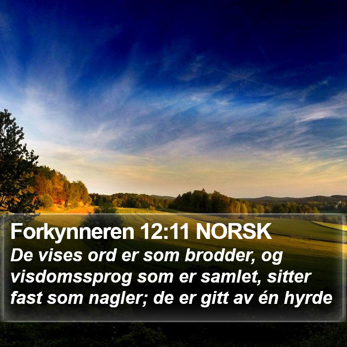 Forkynneren 12:11 NORSK Bible Study