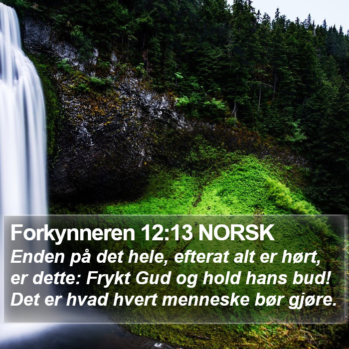 Forkynneren 12:13 NORSK Bible Study