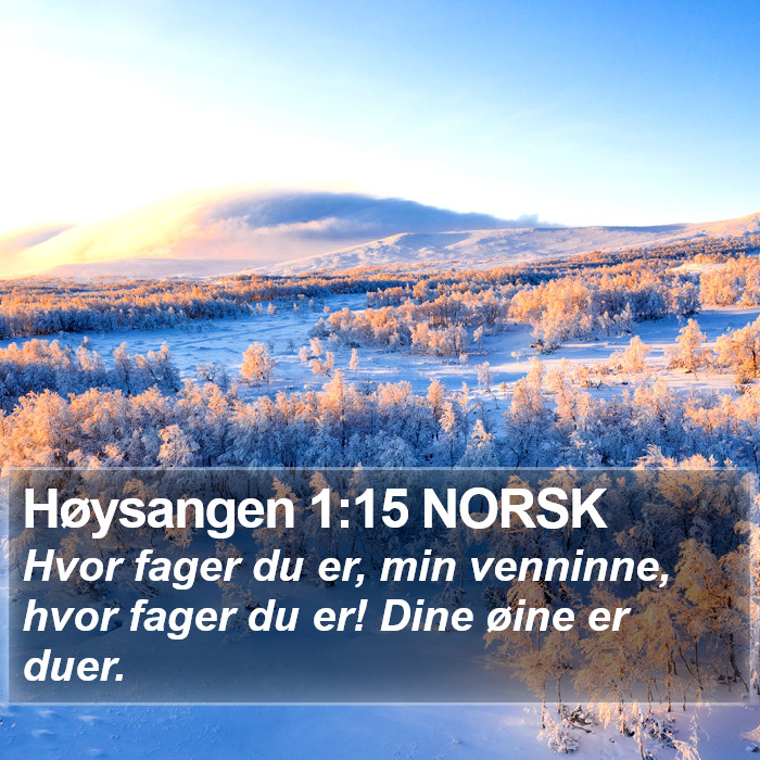Høysangen 1:15 NORSK Bible Study