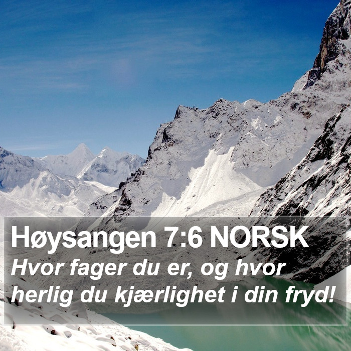 Høysangen 7:6 NORSK Bible Study
