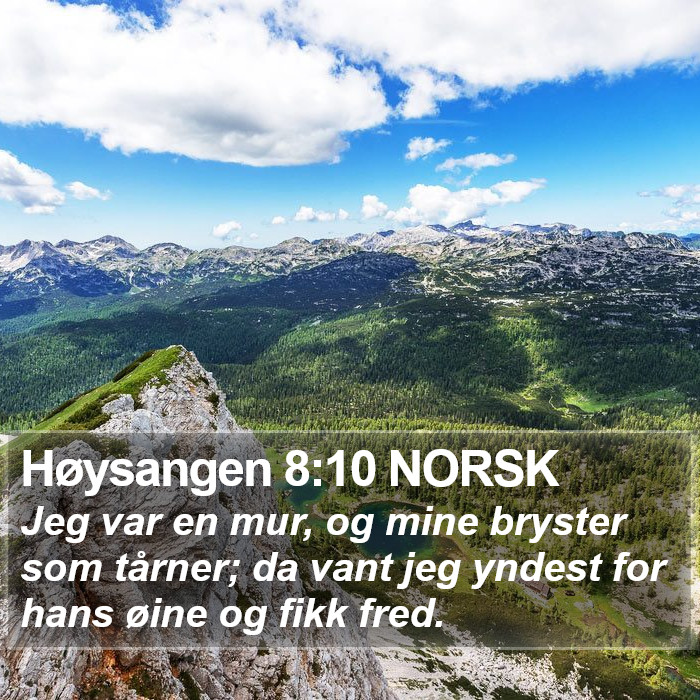 Høysangen 8:10 NORSK Bible Study