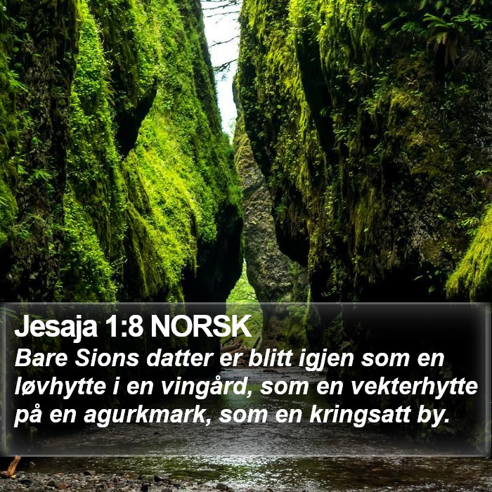 Jesaja 1:8 NORSK Bible Study