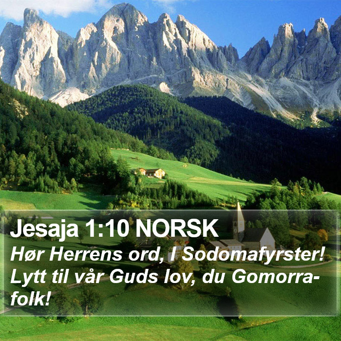 Jesaja 1:10 NORSK Bible Study