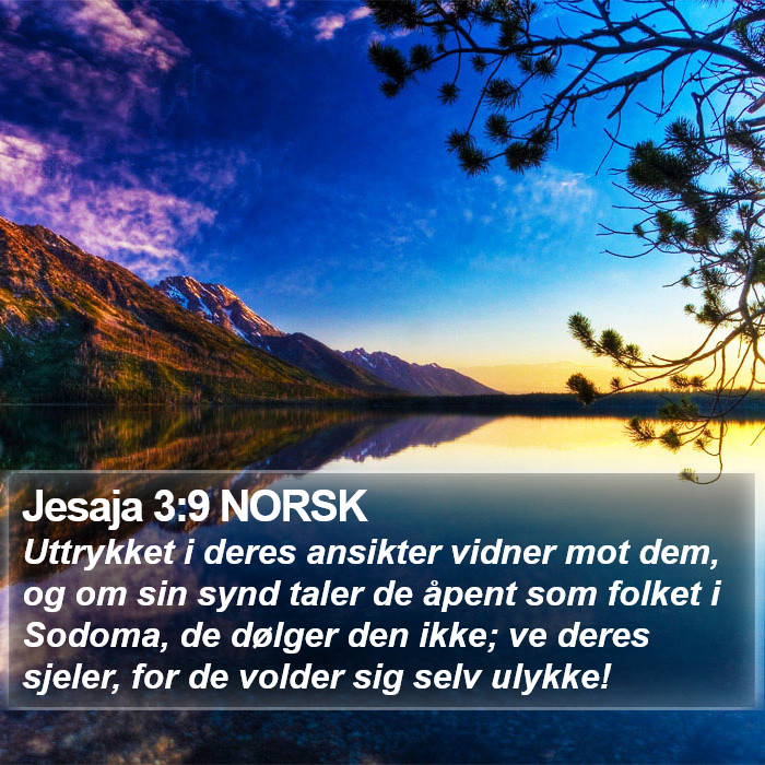 Jesaja 3:9 NORSK Bible Study