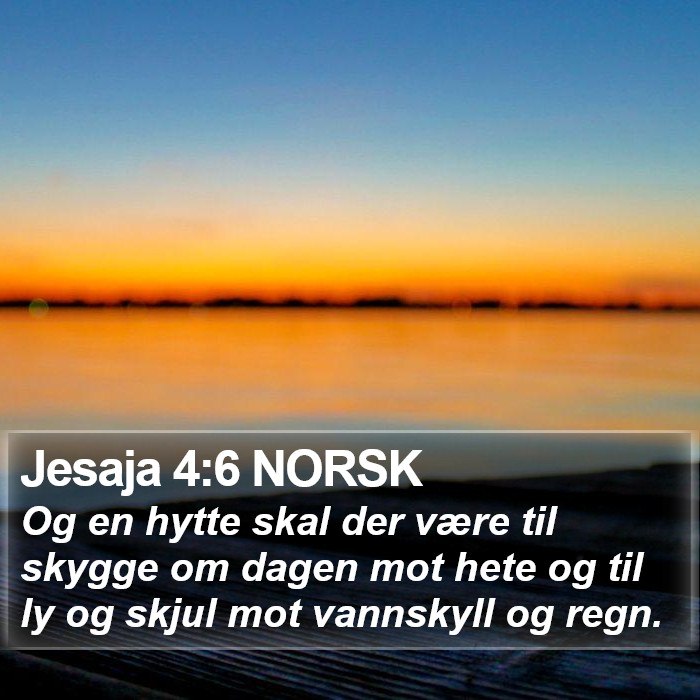 Jesaja 4:6 NORSK Bible Study