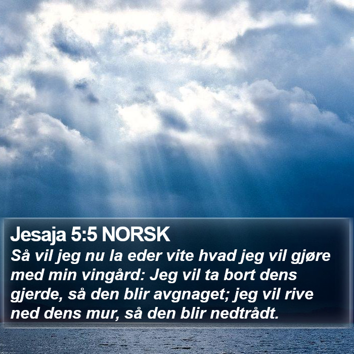 Jesaja 5:5 NORSK Bible Study