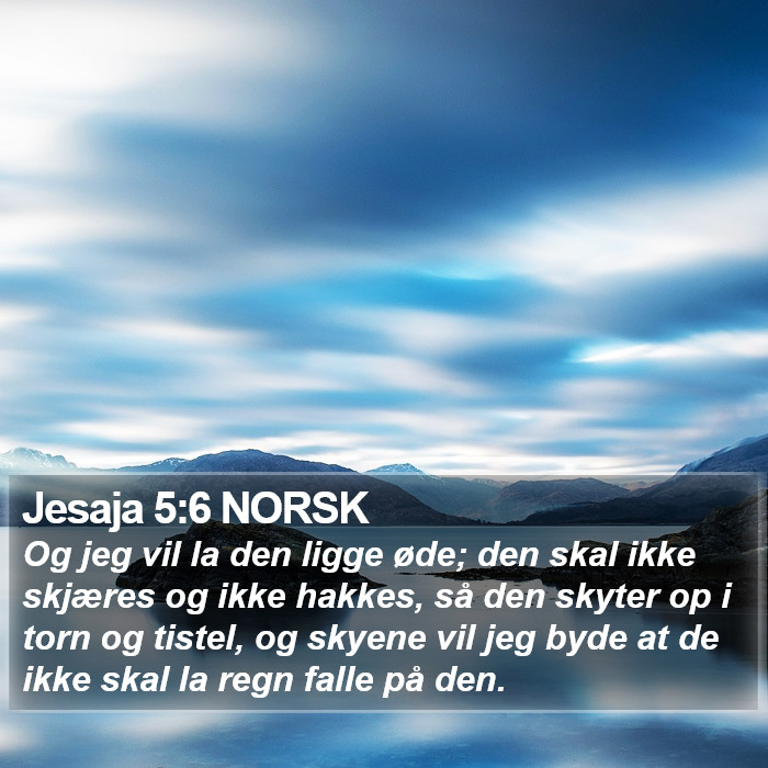 Jesaja 5:6 NORSK Bible Study