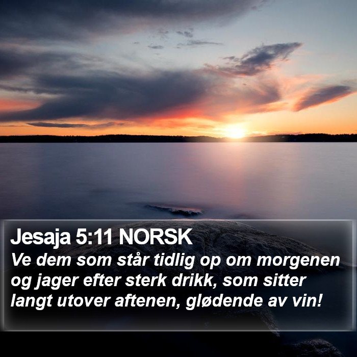 Jesaja 5:11 NORSK Bible Study