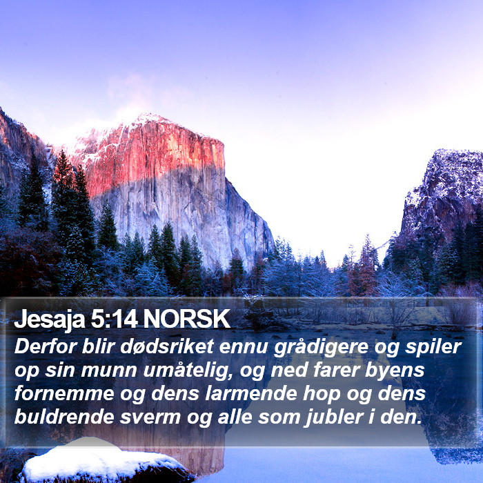 Jesaja 5:14 NORSK Bible Study