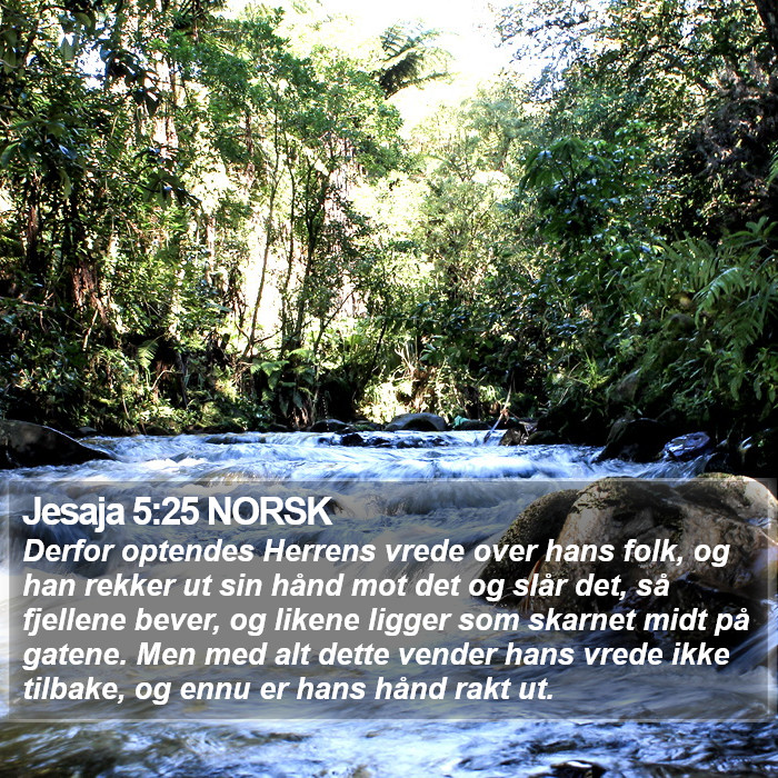 Jesaja 5:25 NORSK Bible Study