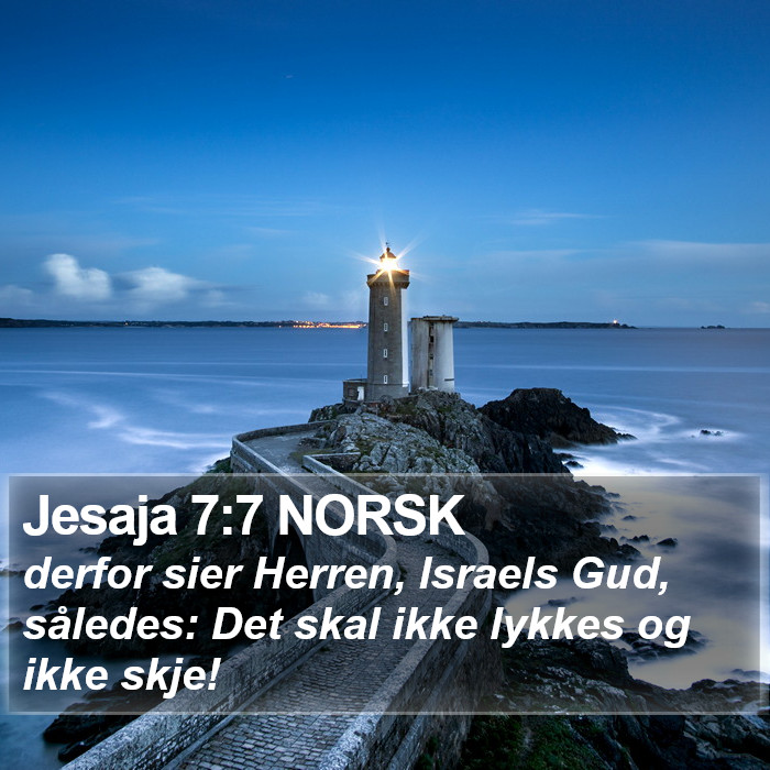 Jesaja 7:7 NORSK Bible Study