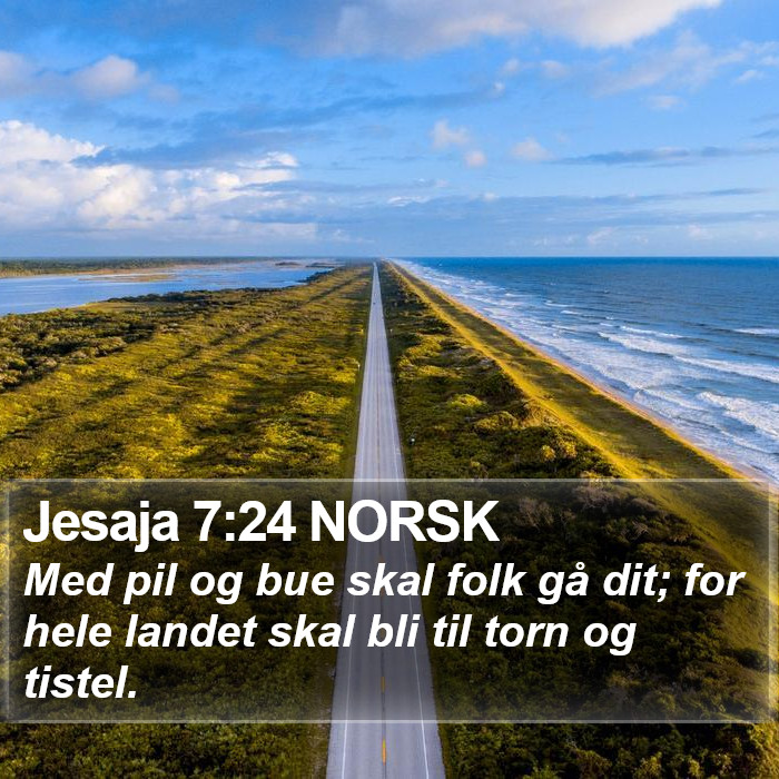 Jesaja 7:24 NORSK Bible Study