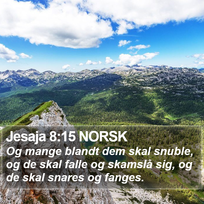 Jesaja 8:15 NORSK Bible Study