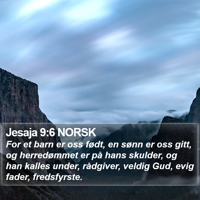 Jesaja 9:6 NORSK Bible Study