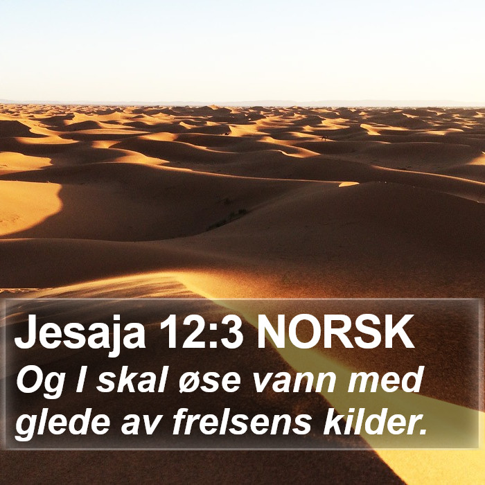 Jesaja 12:3 NORSK Bible Study