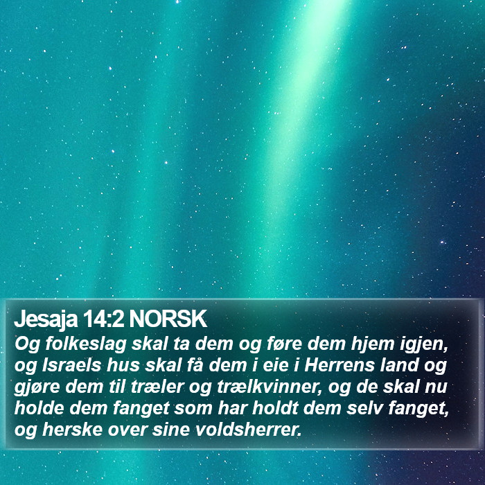 Jesaja 14:2 NORSK Bible Study
