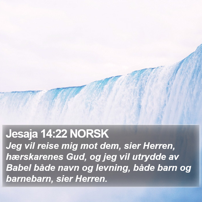 Jesaja 14:22 NORSK Bible Study