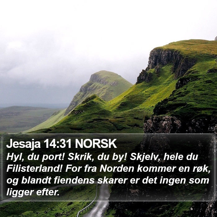 Jesaja 14:31 NORSK Bible Study