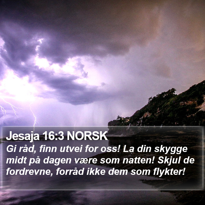 Jesaja 16:3 NORSK Bible Study