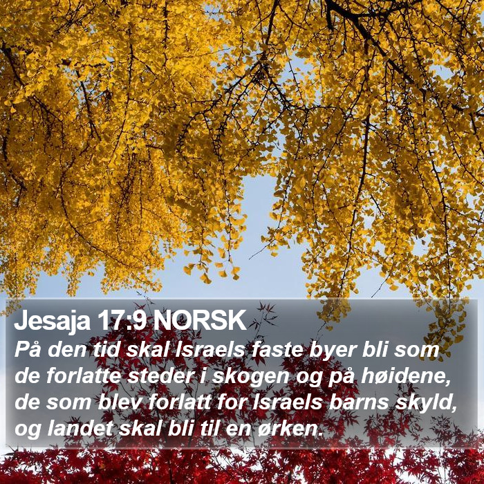 Jesaja 17:9 NORSK Bible Study