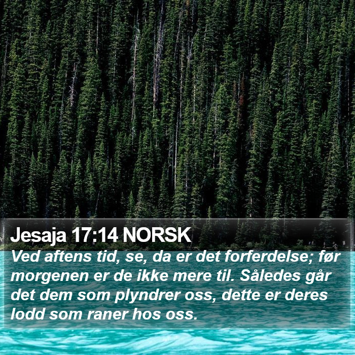 Jesaja 17:14 NORSK Bible Study