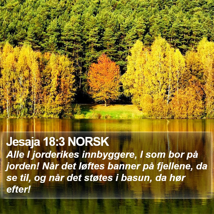 Jesaja 18:3 NORSK Bible Study