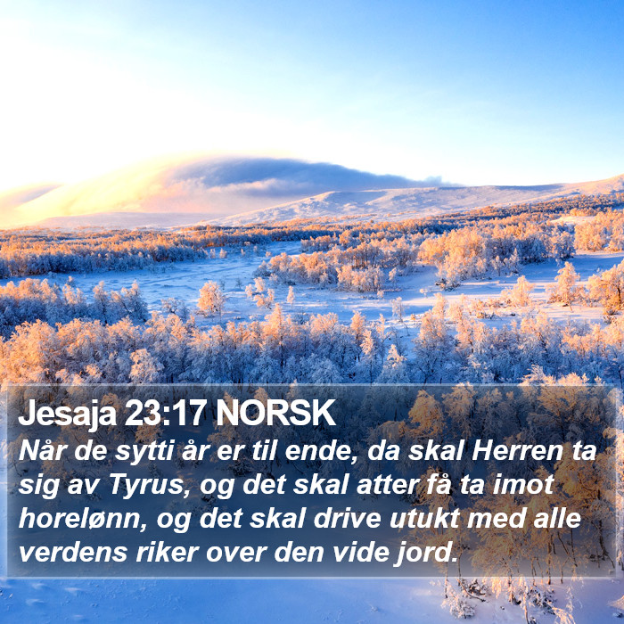Jesaja 23:17 NORSK Bible Study