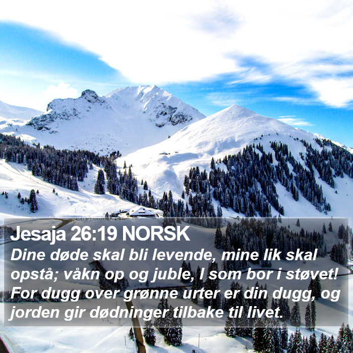 Jesaja 26:19 NORSK Bible Study