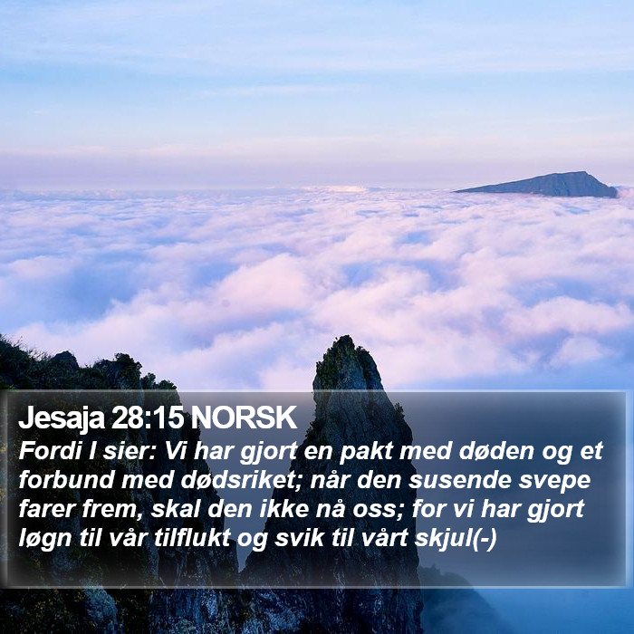 Jesaja 28:15 NORSK Bible Study