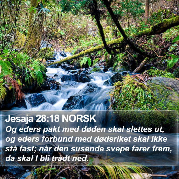 Jesaja 28:18 NORSK Bible Study