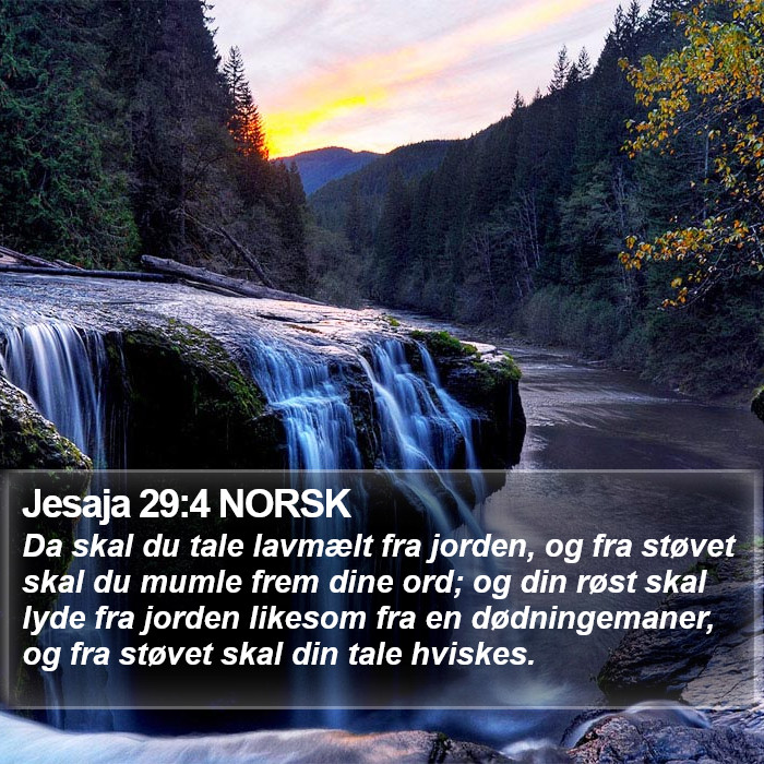Jesaja 29:4 NORSK Bible Study