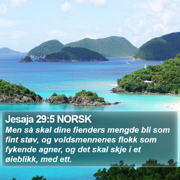 Jesaja 29:5 NORSK Bible Study