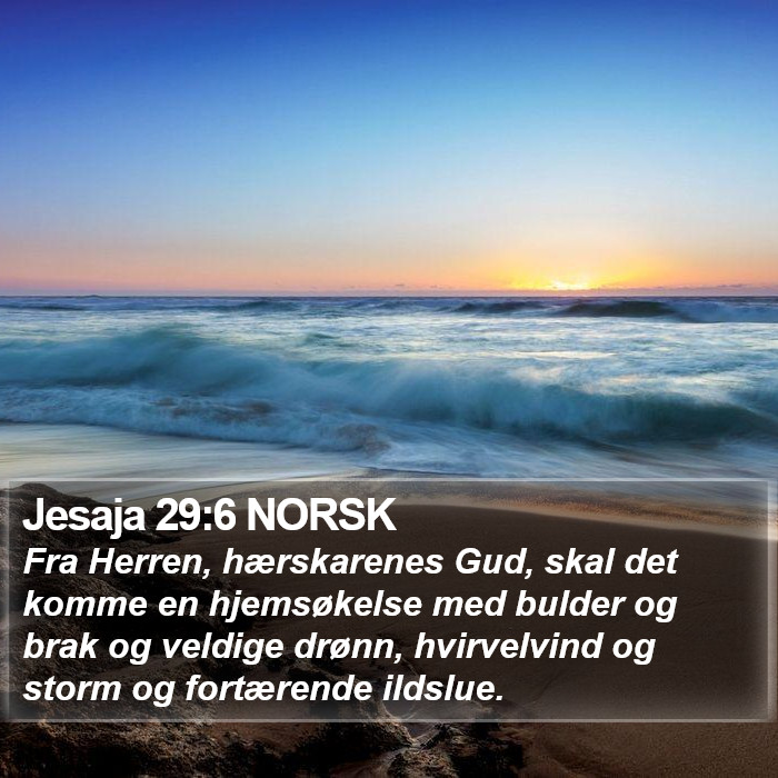 Jesaja 29:6 NORSK Bible Study