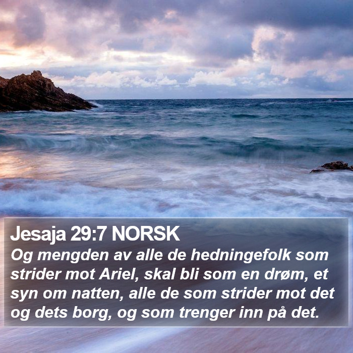 Jesaja 29:7 NORSK Bible Study