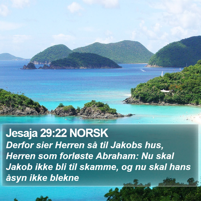 Jesaja 29:22 NORSK Bible Study