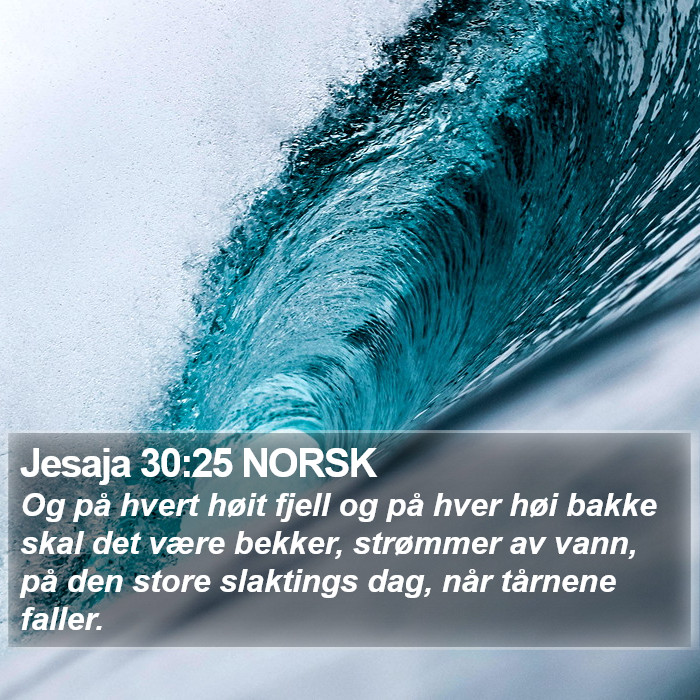 Jesaja 30:25 NORSK Bible Study