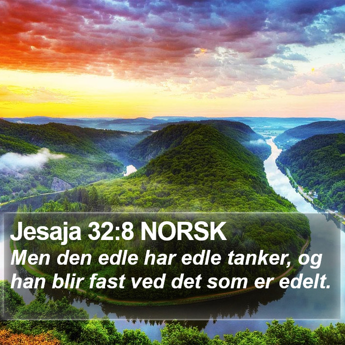 Jesaja 32:8 NORSK Bible Study