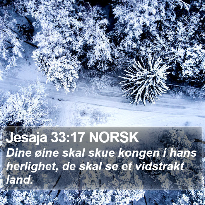 Jesaja 33:17 NORSK Bible Study