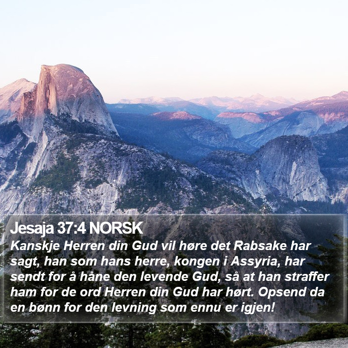 Jesaja 37:4 NORSK Bible Study