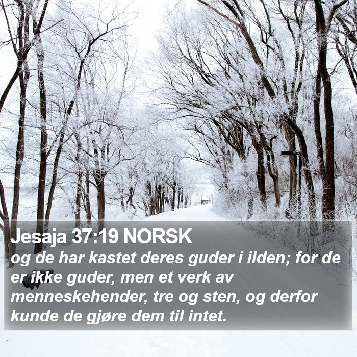 Jesaja 37:19 NORSK Bible Study